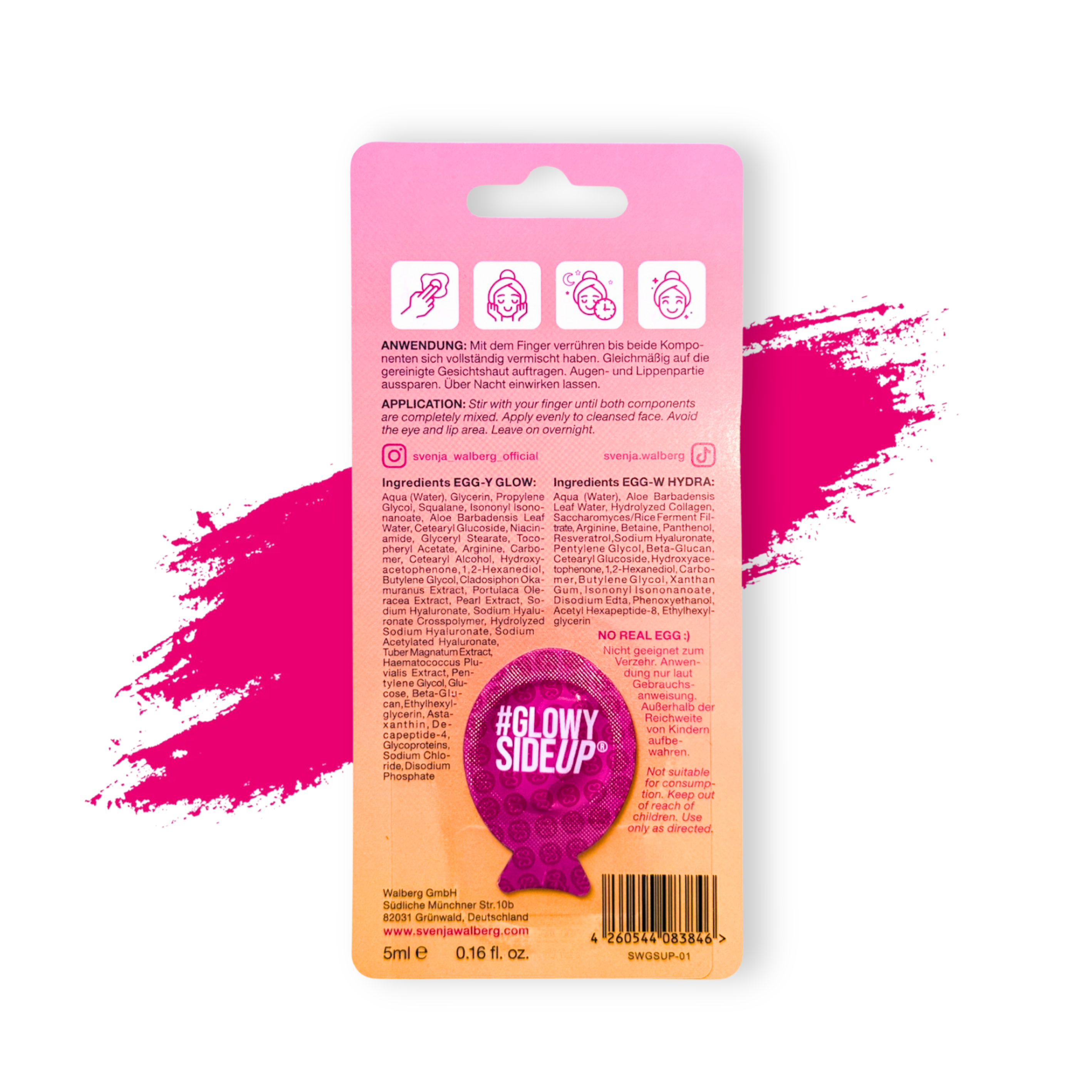 10er Pack GLOWYSIDEUP® Overnight Leave-On Maske