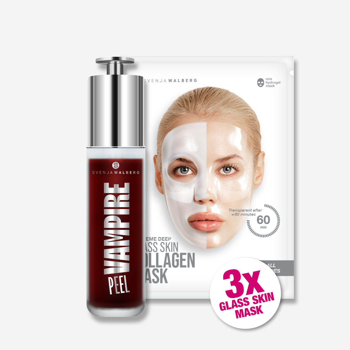 VAMPIRE PEEL® - Fruchtsäurepeeling + 3x Glassskinmask®