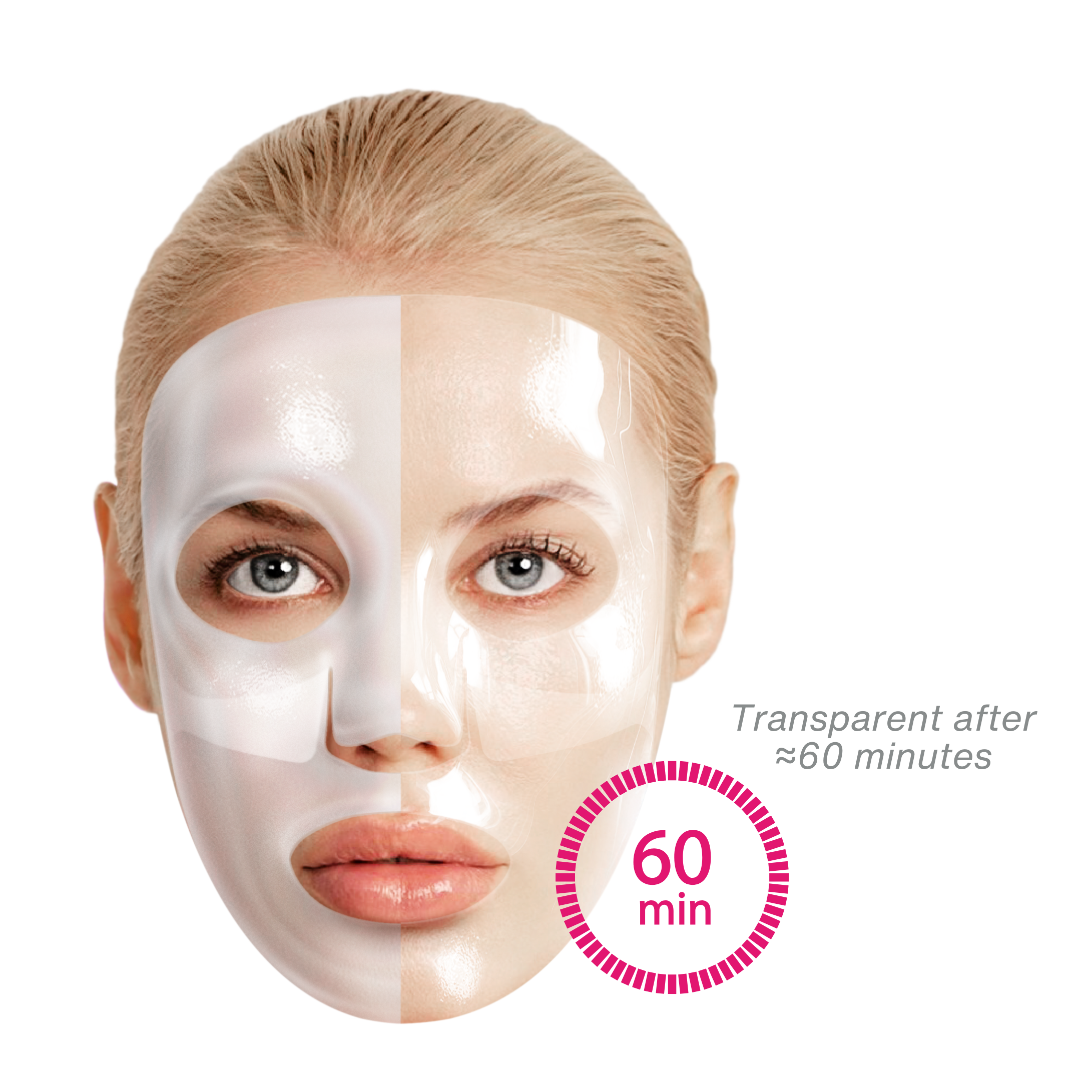 Glassskinmask® - 3er Pack - Hydrogel Gesichtsmaske für strahlende Haut