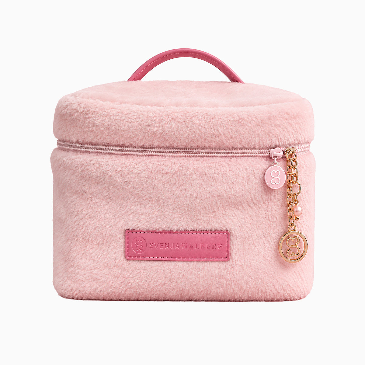 Svenja Walberg Beauty Bag – Flauschige Kosmetiktasche in Pink & Light Rosa