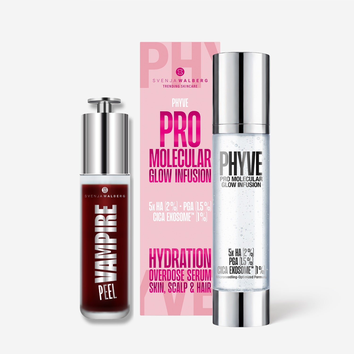 VAMPIRE PEEL - Fruchtsäurepeeling + PHYVE - Hyaluron Serum 120ml